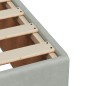 vidaXL Boxspringbett mit Matratze Hellgrau 140x200 cm Samt vidaXL Boxspringbett mit Matratze Hellgrau 140x200 cm Samt