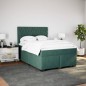 vidaXL Boxspringbett mit Matratze Dunkelgrün 140x200 cm Samt vidaXL Boxspringbett mit Matratze Dunkelgrün 140x200 cm Samt