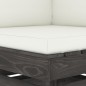 2-Sitzer Outdoor-Sofa mit Kissen Grau Imprägniertes Kiefernholz 2-Sitzer Outdoor-Sofa mit Kissen Grau Imprägniertes Kiefernholz