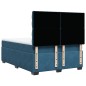 vidaXL Boxspringbett mit Matratze Blau 160x200 cm Samt vidaXL Boxspringbett mit Matratze Blau 160x200 cm Samt