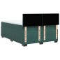 vidaXL Boxspringbett mit Matratze Dunkelgrün 140x200 cm Samt vidaXL Boxspringbett mit Matratze Dunkelgrün 140x200 cm Samt