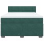 vidaXL Boxspringbett mit Matratze Dunkelgrün 140x200 cm Samt vidaXL Boxspringbett mit Matratze Dunkelgrün 140x200 cm Samt