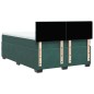 vidaXL Boxspringbett mit Matratze Dunkelgrün 140x200 cm Samt vidaXL Boxspringbett mit Matratze Dunkelgrün 140x200 cm Samt