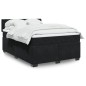 vidaXL Boxspringbett mit Matratze Schwarz 140x200 cm Samt vidaXL Boxspringbett mit Matratze Schwarz 140x200 cm Samt