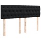 vidaXL Boxspringbett mit Matratze Schwarz 140x200 cm Samt vidaXL Boxspringbett mit Matratze Schwarz 140x200 cm Samt