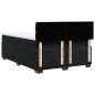 vidaXL Boxspringbett mit Matratze Schwarz 140x200 cm Samt vidaXL Boxspringbett mit Matratze Schwarz 140x200 cm Samt