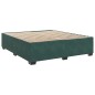 vidaXL Boxspringbett mit Matratze Dunkelgrün 180x200 cm Samt vidaXL Boxspringbett mit Matratze Dunkelgrün 180x200 cm Samt