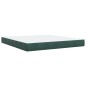 vidaXL Boxspringbett mit Matratze Dunkelgrün 180x200 cm Samt vidaXL Boxspringbett mit Matratze Dunkelgrün 180x200 cm Samt