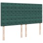 vidaXL Boxspringbett mit Matratze Dunkelgrün 180x200 cm Samt vidaXL Boxspringbett mit Matratze Dunkelgrün 180x200 cm Samt
