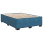 vidaXL Boxspringbett mit Matratze Blau 160x200 cm Samt vidaXL Boxspringbett mit Matratze Blau 160x200 cm Samt