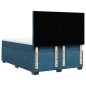 vidaXL Boxspringbett mit Matratze Blau 160x200 cm Samt vidaXL Boxspringbett mit Matratze Blau 160x200 cm Samt
