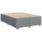 vidaXL Boxspringbett mit Matratze Hellgrau 140x190 cm Stoff vidaXL Boxspringbett mit Matratze Hellgrau 140x190 cm Stoff