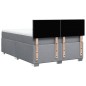 vidaXL Boxspringbett mit Matratze Hellgrau 140x190 cm Stoff vidaXL Boxspringbett mit Matratze Hellgrau 140x190 cm Stoff