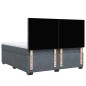 vidaXL Boxspringbett mit Matratze Dunkelgrau 180x200 cm Samt vidaXL Boxspringbett mit Matratze Dunkelgrau 180x200 cm Samt