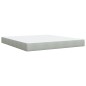 vidaXL Boxspringbett mit Matratze Hellgrau 180x200 cm Samt vidaXL Boxspringbett mit Matratze Hellgrau 180x200 cm Samt