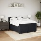 vidaXL Boxspringbett mit Matratze Schwarz 160x200 cm Samt vidaXL Boxspringbett mit Matratze Schwarz 160x200 cm Samt
