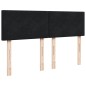 vidaXL Boxspringbett mit Matratze Schwarz 160x200 cm Samt vidaXL Boxspringbett mit Matratze Schwarz 160x200 cm Samt