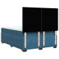 vidaXL Boxspringbett mit Matratze Blau 160x200 cm Samt vidaXL Boxspringbett mit Matratze Blau 160x200 cm Samt