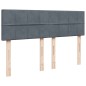 vidaXL Boxspringbett mit Matratze Dunkelgrau 140x200 cm Samt vidaXL Boxspringbett mit Matratze Dunkelgrau 140x200 cm Samt