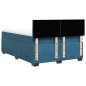 vidaXL Boxspringbett mit Matratze Blau 160x200 cm Samt vidaXL Boxspringbett mit Matratze Blau 160x200 cm Samt