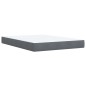 vidaXL Boxspringbett mit Matratze Dunkelgrau 140x200 cm Samt vidaXL Boxspringbett mit Matratze Dunkelgrau 140x200 cm Samt