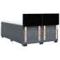 vidaXL Boxspringbett mit Matratze Dunkelgrau 140x200 cm Samt vidaXL Boxspringbett mit Matratze Dunkelgrau 140x200 cm Samt