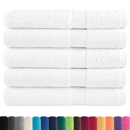 vidaXL Premium-Saunatücher SOLUND 25 Stk Weiß 80x200 cm 600 g/m²