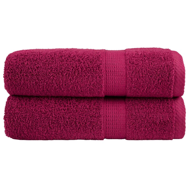 vidaXL Premium-Badetücher SOLUND 2 Stk. Bordeaux 100x150cm 600 g/m² vidaXL Premium-Badetücher SOLUND 2 Stk. Bordeaux 100x150cm 600 g/m²