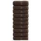 vidaXL Premium-Seiftücher SOLUND 10 Stk. Braun 30x30 cm 600 g/m² vidaXL Premium-Seiftücher SOLUND 10 Stk. Braun 30x30 cm 600 g/m²