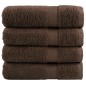 vidaXL Premium-Handtücher SOLUND 4 Stk. Braun 50x100 cm 600 g/m² vidaXL Premium-Handtücher SOLUND 4 Stk. Braun 50x100 cm 600 g/m²