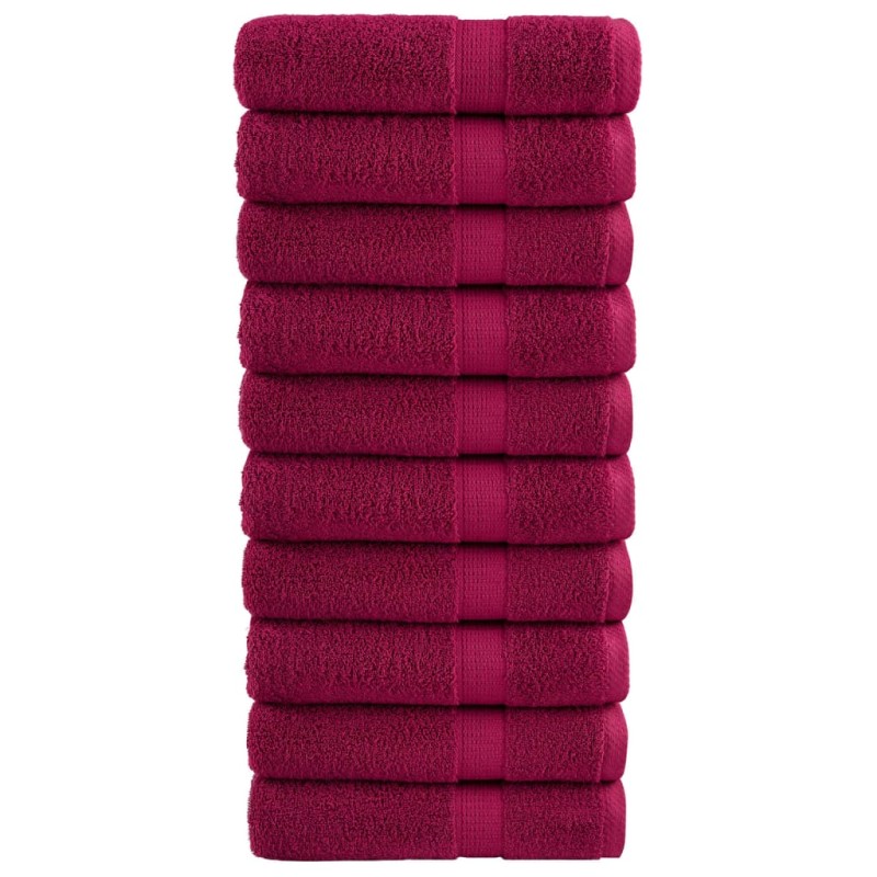 vidaXL Premium-Badetücher SOLUND 10 Stk. Bordeaux 100x150cm 600 g/m² vidaXL Premium-Badetücher SOLUND 10 Stk. Bordeaux 100x150cm 600 g/m²
