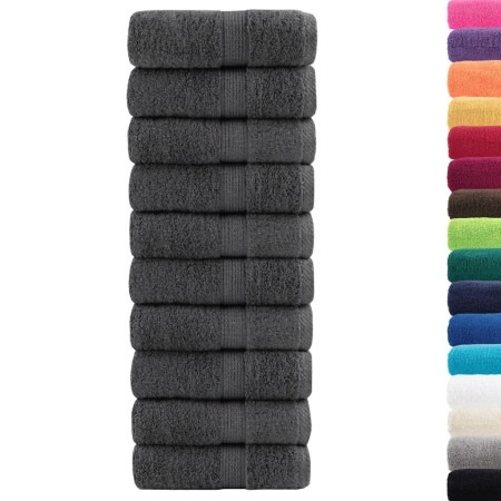 vidaXL Premium-Seiftücher SOLUND 50 Stk. Anthrazit 30x30 cm 600 g/m²