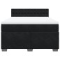 vidaXL Boxspringbett mit Matratze Schwarz 140x200 cm Samt vidaXL Boxspringbett mit Matratze Schwarz 140x200 cm Samt