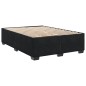 vidaXL Boxspringbett mit Matratze Schwarz 140x200 cm Samt vidaXL Boxspringbett mit Matratze Schwarz 140x200 cm Samt