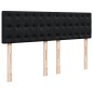 vidaXL Boxspringbett mit Matratze Schwarz 140x200 cm Samt vidaXL Boxspringbett mit Matratze Schwarz 140x200 cm Samt