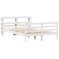 vidaXL Massivholzbett ohne Matratze Weiß 120x190 cm Kiefernholz vidaXL Massivholzbett ohne Matratze Weiß 120x190 cm Kiefernholz