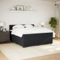 vidaXL Boxspringbett mit Matratze Schwarz 180x200 cm Samt vidaXL Boxspringbett mit Matratze Schwarz 180x200 cm Samt
