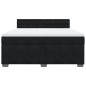 vidaXL Boxspringbett mit Matratze Schwarz 180x200 cm Samt vidaXL Boxspringbett mit Matratze Schwarz 180x200 cm Samt