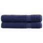 vidaXL Premium-Handtücher SOLUND 2 Stk. Marineblau 100x200 cm 600 g/m² vidaXL Premium-Handtücher SOLUND 2 Stk. Marineblau 100x200 cm 600 g/m²