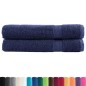 vidaXL Premium-Handtücher SOLUND 2 Stk. Marineblau 100x200 cm 600 g/m² vidaXL Premium-Handtücher SOLUND 2 Stk. Marineblau 100x200 cm 600 g/m²