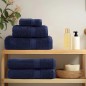 vidaXL Premium-Handtücher SOLUND 2 Stk. Marineblau 100x200 cm 600 g/m² vidaXL Premium-Handtücher SOLUND 2 Stk. Marineblau 100x200 cm 600 g/m²