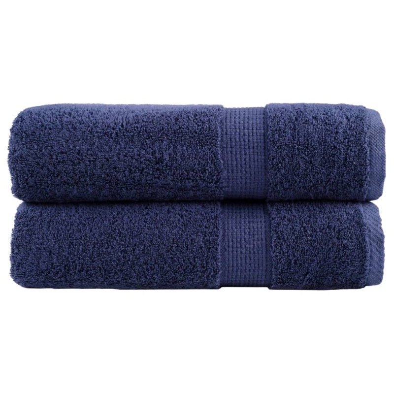 vidaXL Premium-Handtücher SOLUND 2 Stk. Marineblau 50x100 cm 600 g/m² vidaXL Premium-Handtücher SOLUND 2 Stk. Marineblau 50x100 cm 600 g/m²