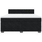 vidaXL Boxspringbett mit Matratze Schwarz 180x200 cm Samt vidaXL Boxspringbett mit Matratze Schwarz 180x200 cm Samt