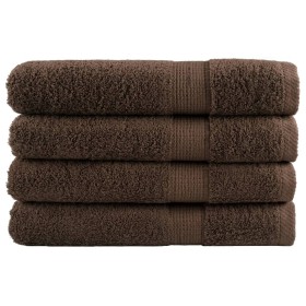 vidaXL Premium-Saunatücher SOLUND 4 Stk Braun 80x200 cm 600 g/m²