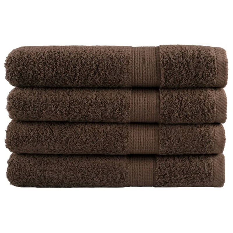 vidaXL Premium-Saunatücher SOLUND 4 Stk Braun 80x200 cm 600 g/m² vidaXL Premium-Saunatücher SOLUND 4 Stk Braun 80x200 cm 600 g/m²