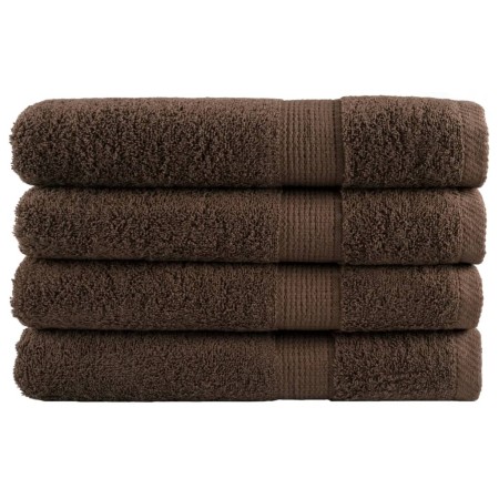 vidaXL Premium-Saunatücher SOLUND 4 Stk Braun 80x200 cm 600 g/m²