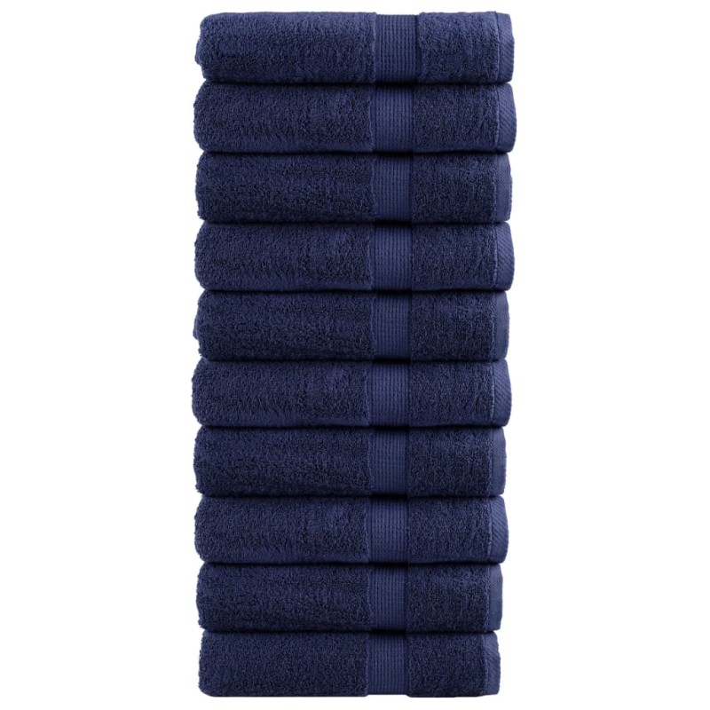 vidaXL Premium-Duschtücher SOLUND 10 Stk. Marineblau 70x140cm 600 g/m² vidaXL Premium-Duschtücher SOLUND 10 Stk. Marineblau 70x140cm 600 g/m²