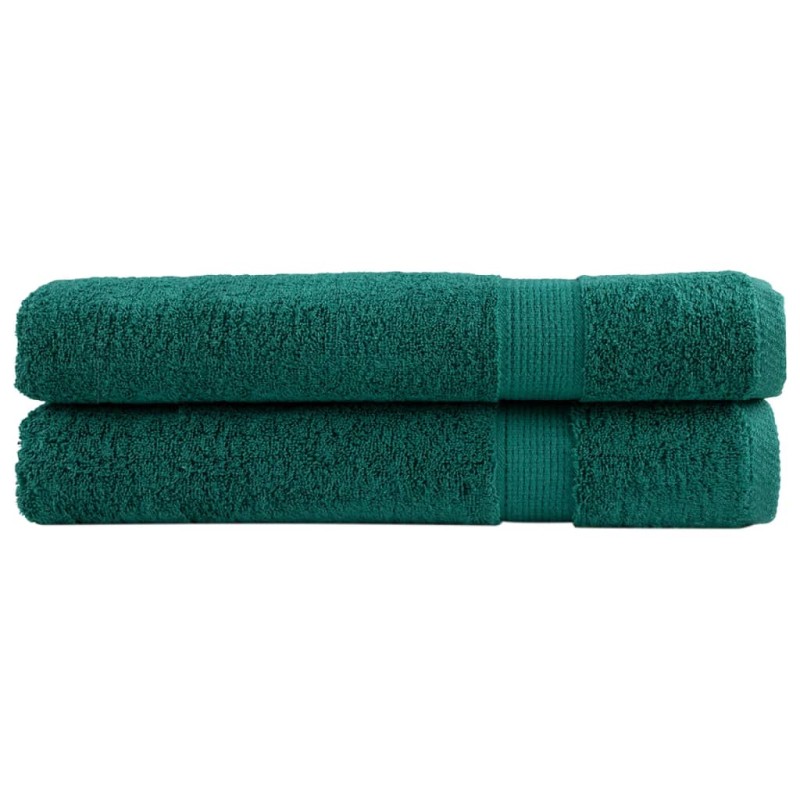 vidaXL Premium-Saunatücher SOLUND 2 Stk. Grün 80x200 cm 600 g/m² vidaXL Premium-Saunatücher SOLUND 2 Stk. Grün 80x200 cm 600 g/m²