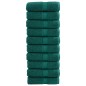 vidaXL Premium-Seiftücher SOLUND 10 Stk. Grün 30x30 cm 600 g/m² vidaXL Premium-Seiftücher SOLUND 10 Stk. Grün 30x30 cm 600 g/m²