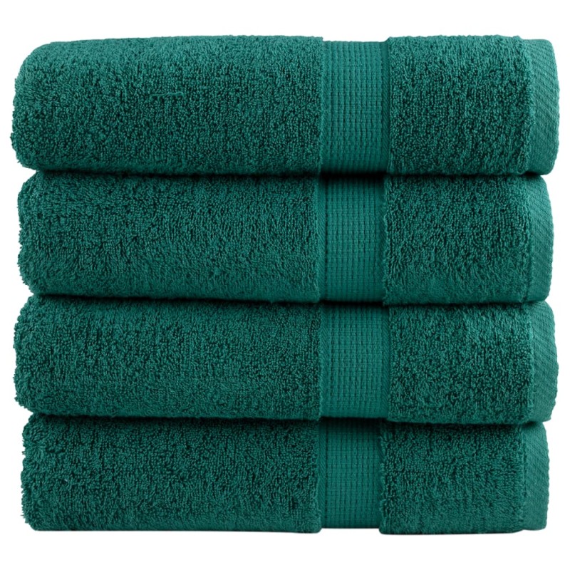 vidaXL Premium-Duschtücher SOLUND 4 Stk. Grün 70x140 cm 600 g/m² vidaXL Premium-Duschtücher SOLUND 4 Stk. Grün 70x140 cm 600 g/m²